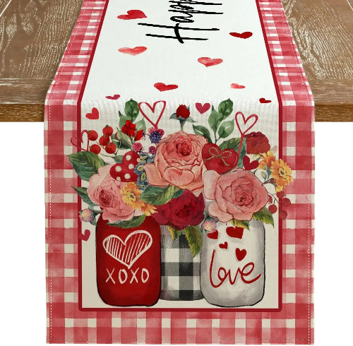 I Love My Gnomey Table Runner