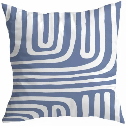 The Light Blue Abstract Design features a light blue background with numerous white lines creating an abstract comfort style.