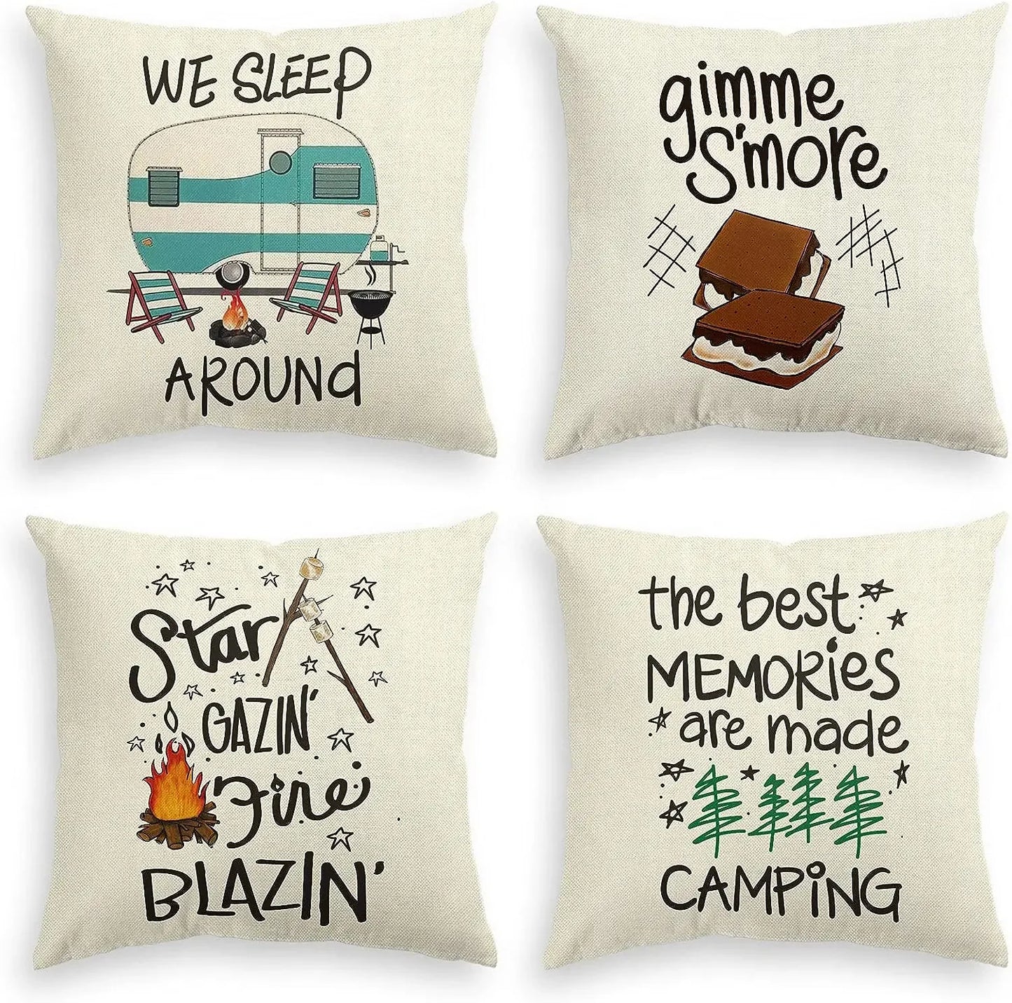 Wanderlust Adventure | Fun Camping Pillow Cover