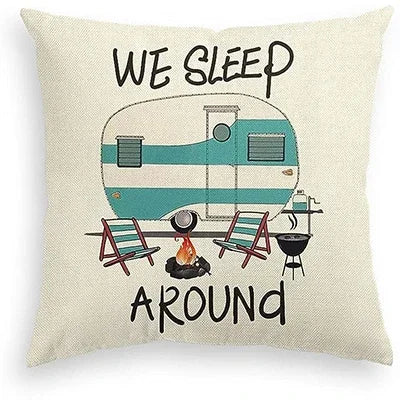 Wanderlust Adventure | Fun Camping Pillow Cover