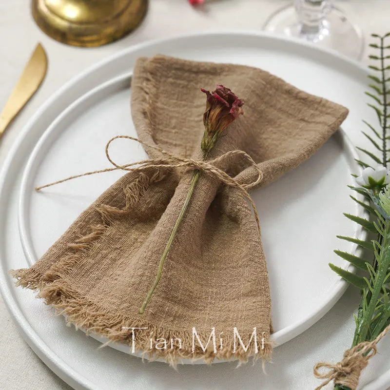 2024 Winter Collection | Handmade Vintage Burr Napkin