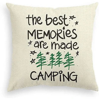 Wanderlust Adventure | Fun Camping Pillow Cover