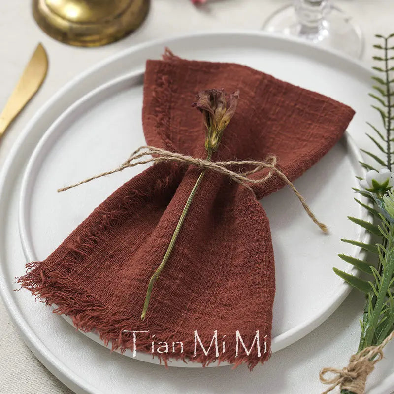 2024 Winter Collection | Handmade Vintage Burr Napkin