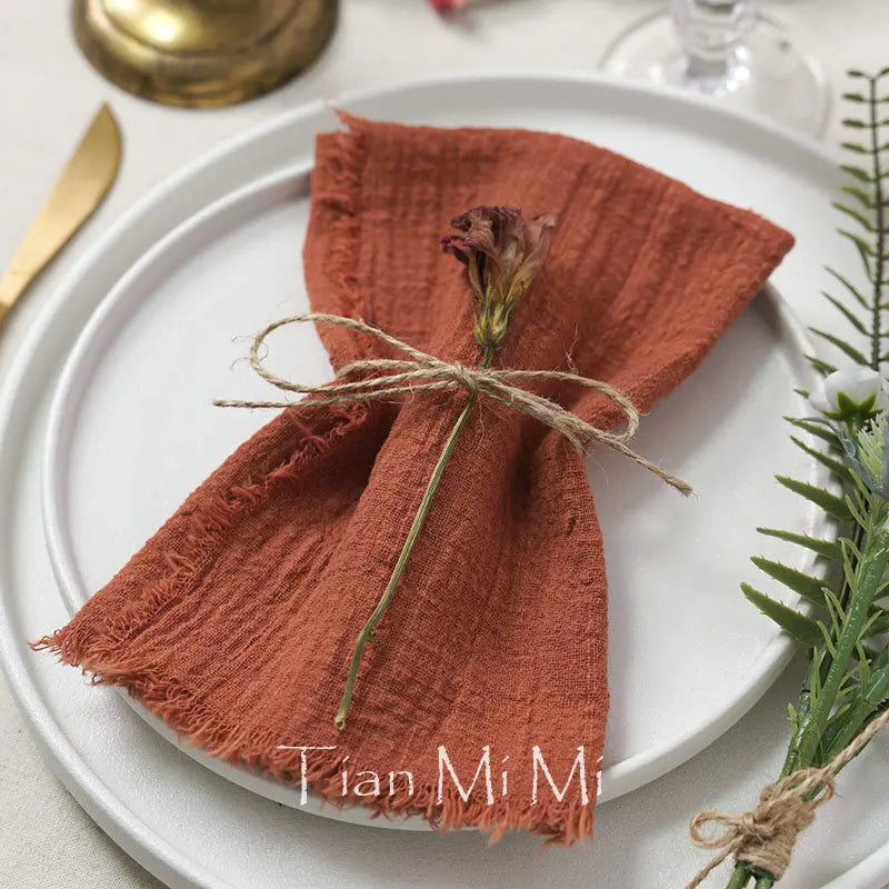 2024 Winter Collection | Handmade Vintage Burr Napkin