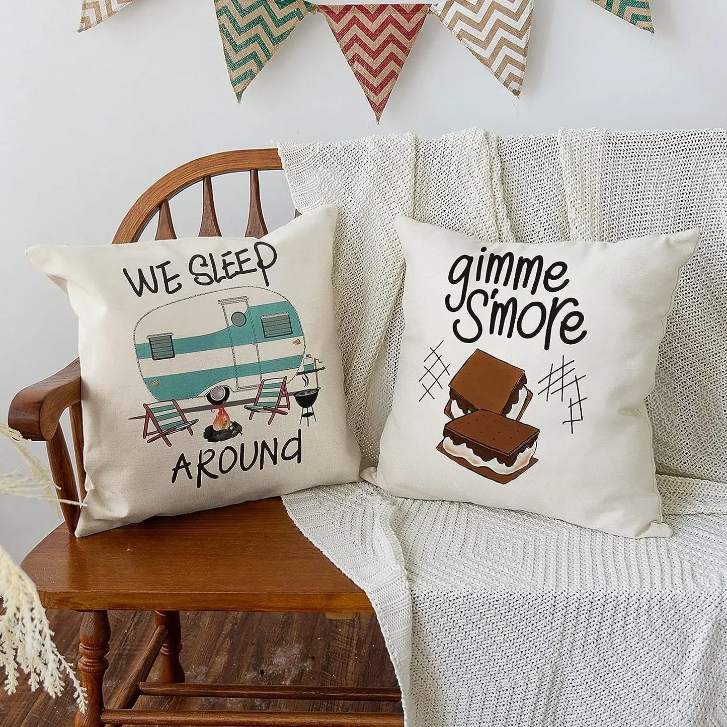 Wanderlust Adventure | Fun Camping Pillow Cover