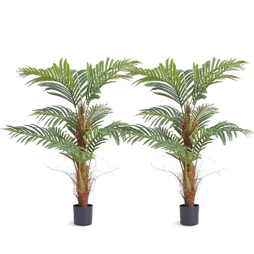 This picture is on a white background, it sows two VEVOR decorative plants. 